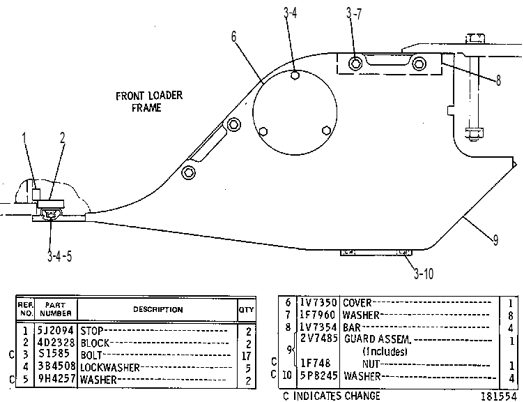 Защита цилиндра 2V7533 CAT