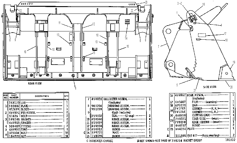 Ковш многоцелевой 3V8704 CAT