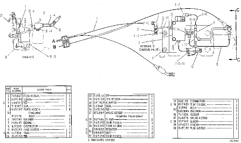 Трубопроводы управляющие 7V6559 CAT