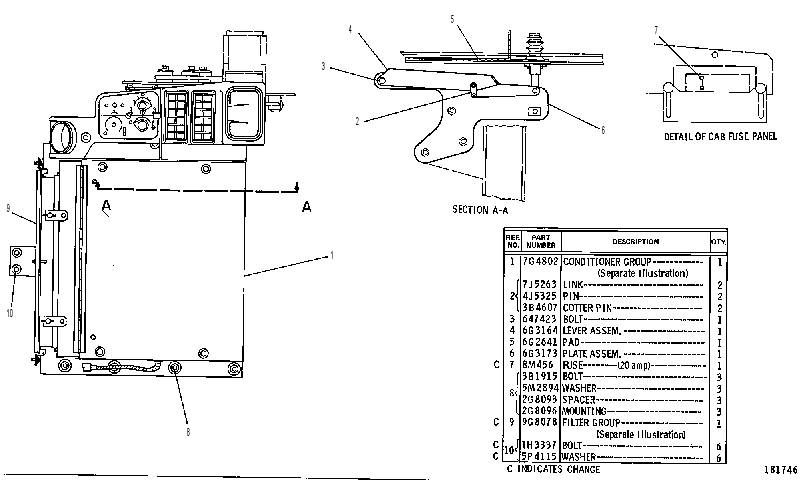 Кондиционер с креплением 6G3160 CAT