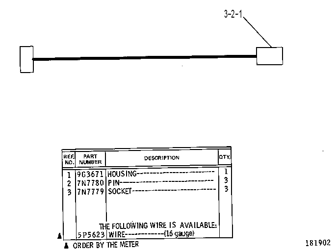 Жгут проводов 7V3795 CAT