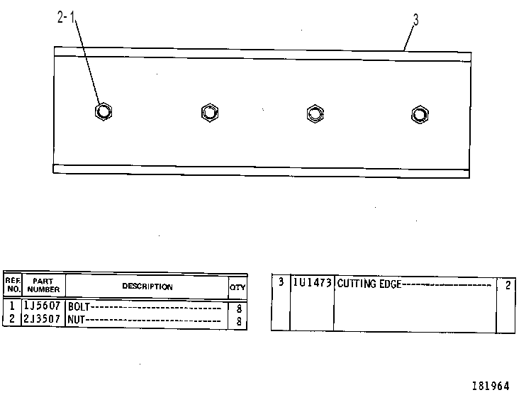 Режущая кромка 1U1472 CAT