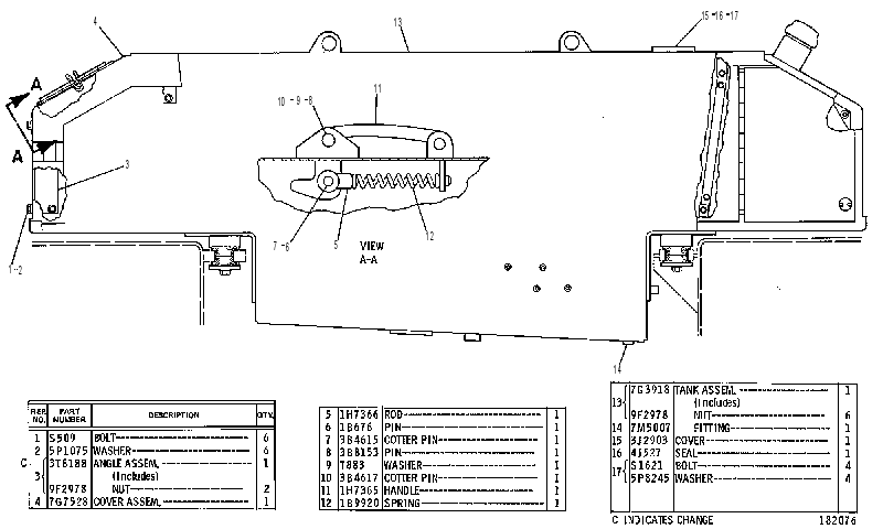 Бак топливный 6P4363 CAT