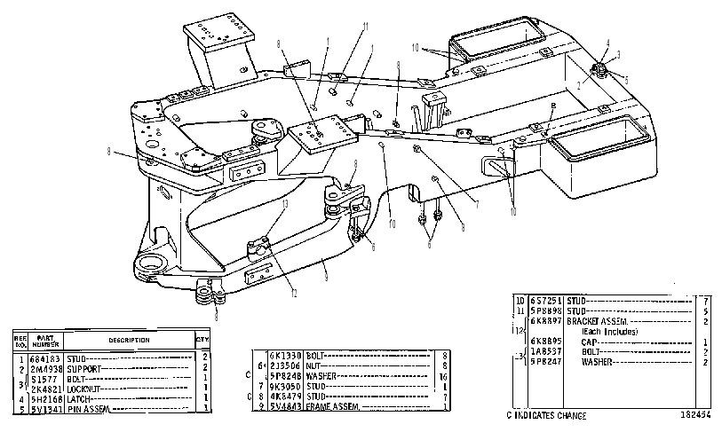 Рама задняя 3V0102 CAT