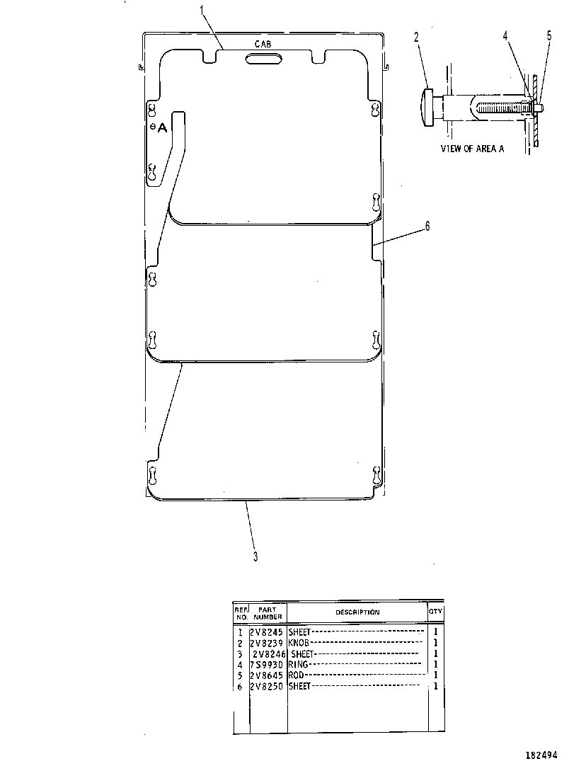 Защита окна 2V8280 CAT