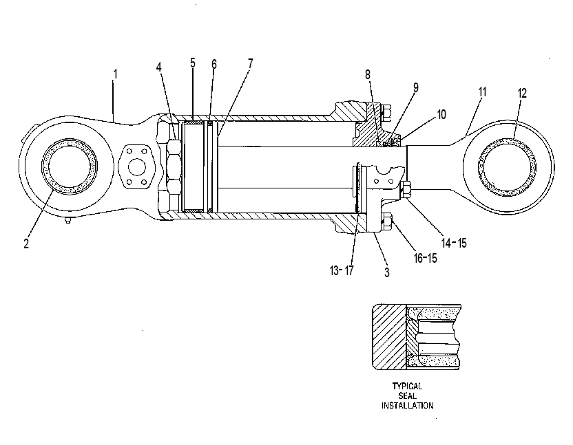CYLINDER GP-BOTTOM DUMP 1U1659 CAT