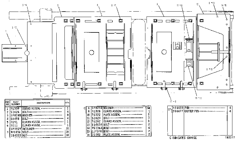 Защита нижняя 6P7333 CAT