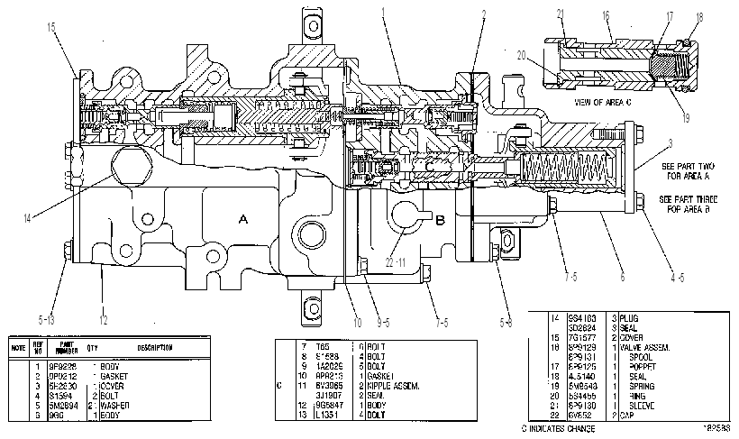 Клапан управляющий 3T8816 CAT