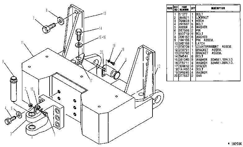 Противовес 3T8710 CAT
