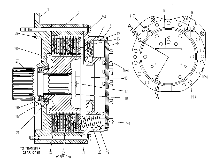Тормоз стояночный 1V8515 CAT
