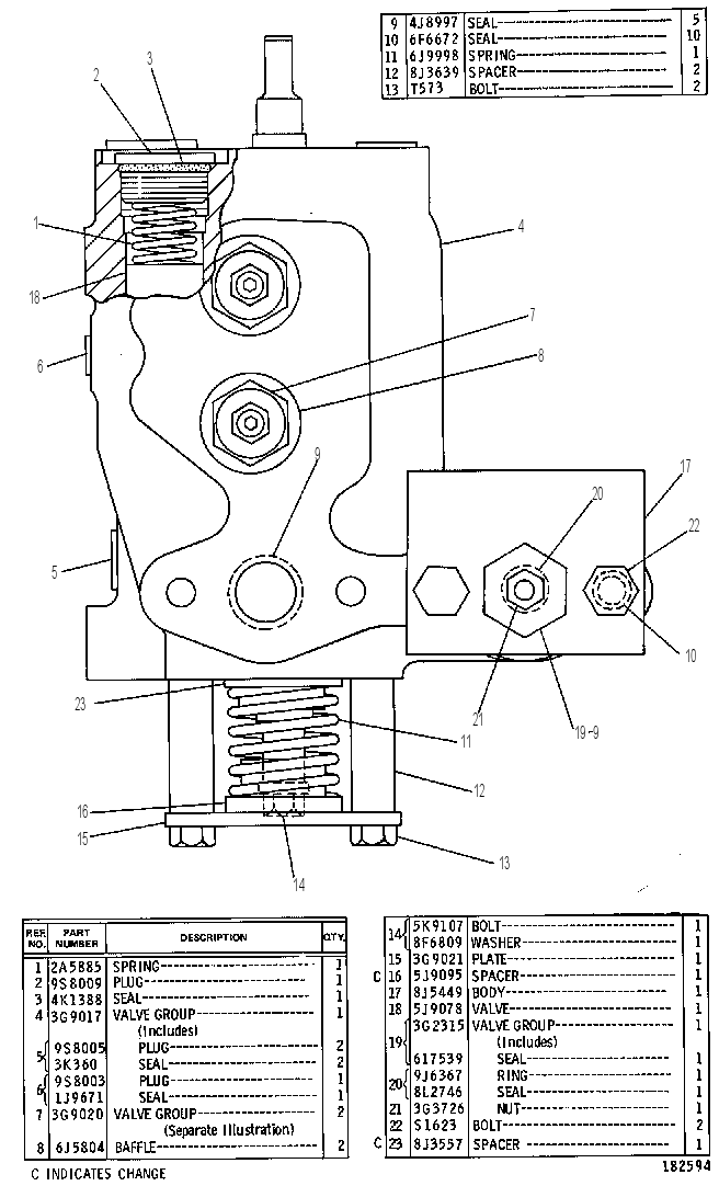 Клапан управляющий 3G9019 CAT
