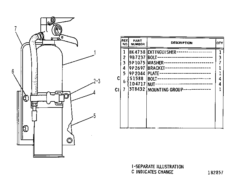 FIRE EXTINGUISHER GP 8P6869 CAT