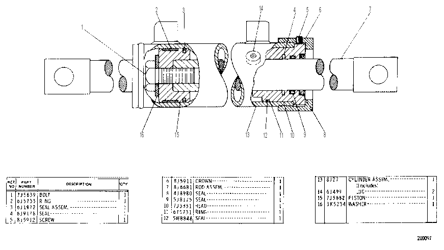 CYLINDER GP-BLADE SIDE SHIFT 8J0028 CAT