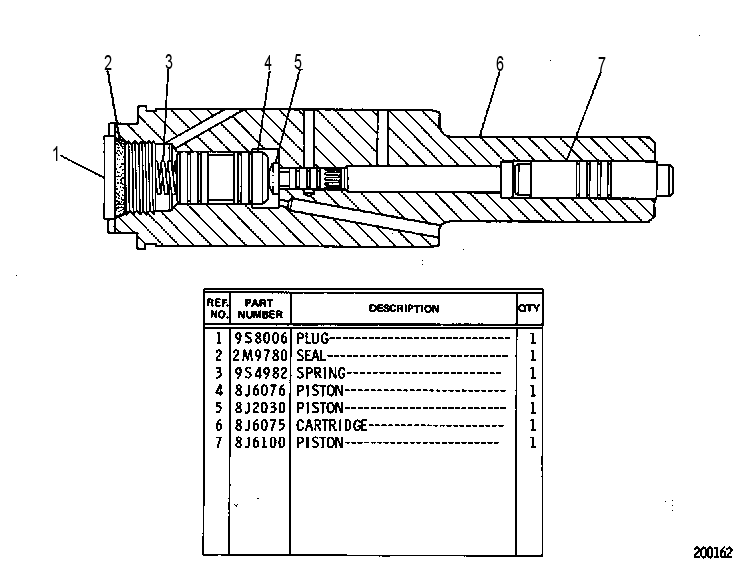 Клапан 8J6103 CAT