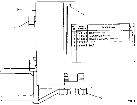 BUMPER GP-REAR 8D4480 CAT