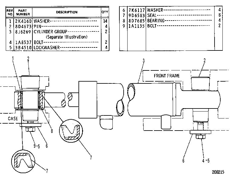CYLINDER & MOUNTING GP 8D4810 CAT