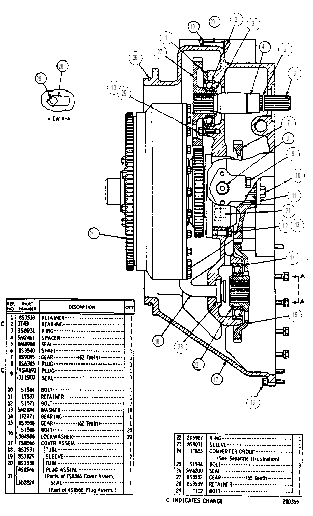 Гидротрансформатор 7S8608 CAT
