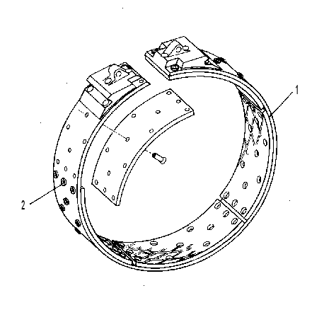 BAND & LINING AS-BRAKE 9M8068 CAT