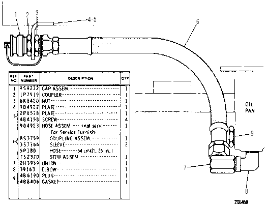 HIGH SPEED OIL CHANGE GROUP 9D4900 CAT