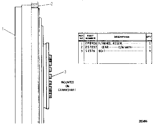 FLYWHEEL 2P9646 CAT