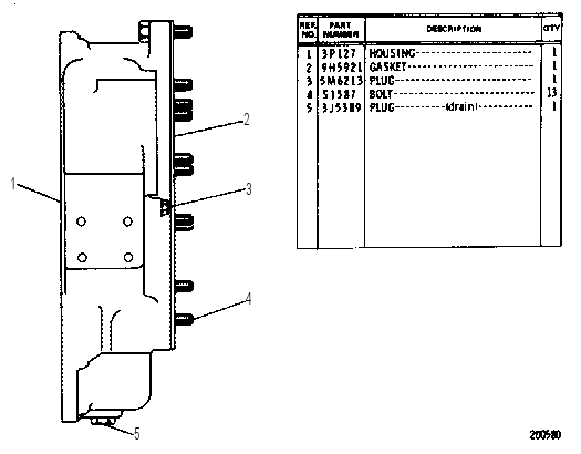 FLYWHEEL HOUSING GROUP 2P9644 CAT
