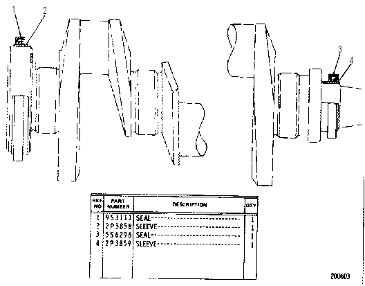 CRANKSHAFT SEAL GROUP 6N0221 CAT