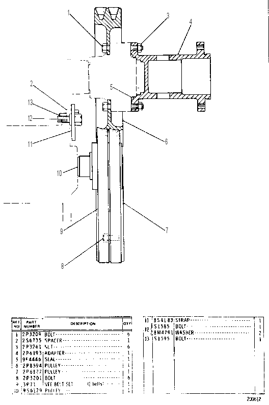 PULLEY 4N6048 CAT