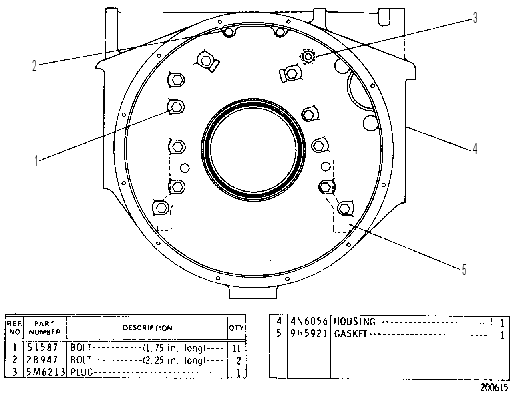 Картер маховика 4N6055 CAT