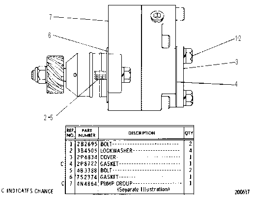FUEL TRANSFER PUMP 2P6859 CAT