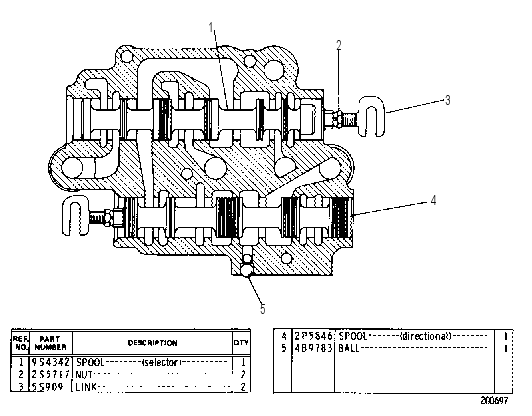 SELECTOR VALVE GROUP 2P9159 CAT