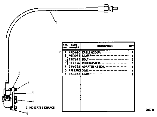 SERVICE METER DRIVE 2P6158 CAT