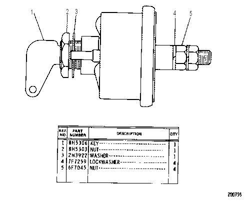 DISCONNECT SWITCH ASSEMBLY 4N8731 CAT