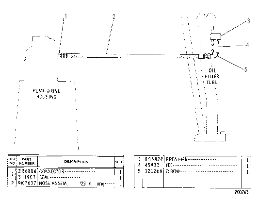 TRANSMISSION BREATHER GROUP 1V3946 CAT