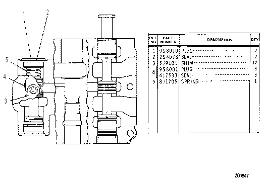 BASIC VALVE GROUP 8J7411 CAT