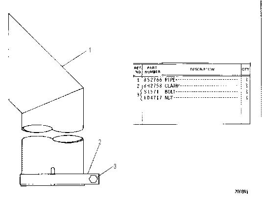 EXHAUST EXTENSION 4N6437 CAT