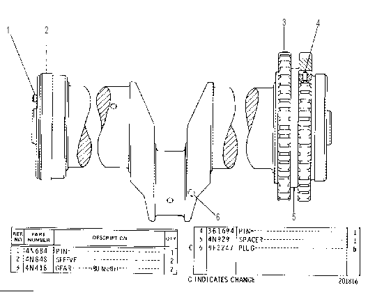 CRANKSHAFT ASSEMBLY 4N0928 CAT