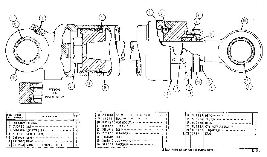 Цилиндр 8J5720 CAT
