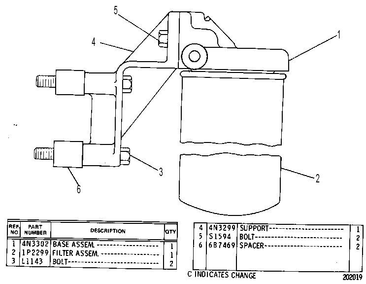 Фильтр топливный 4N9882 CAT
