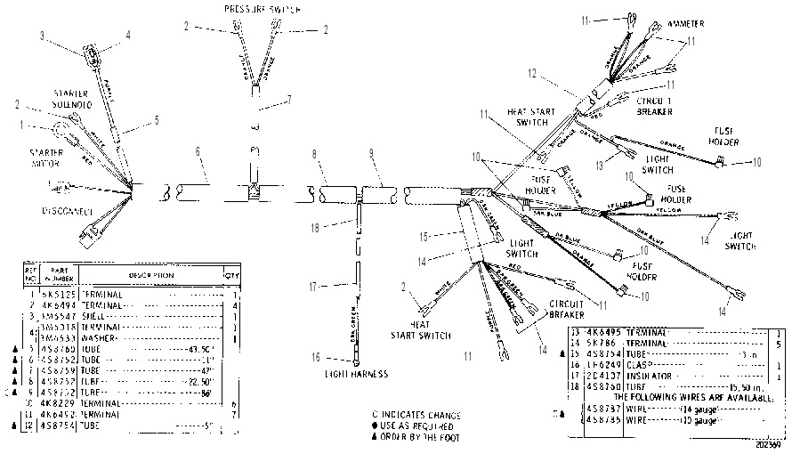WIRING HARNESS ASSEMBLY 7K2760 CAT