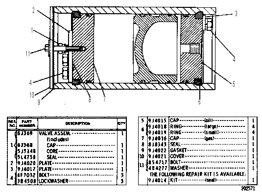 ACCUMULATOR GROUP 9J2019 CAT