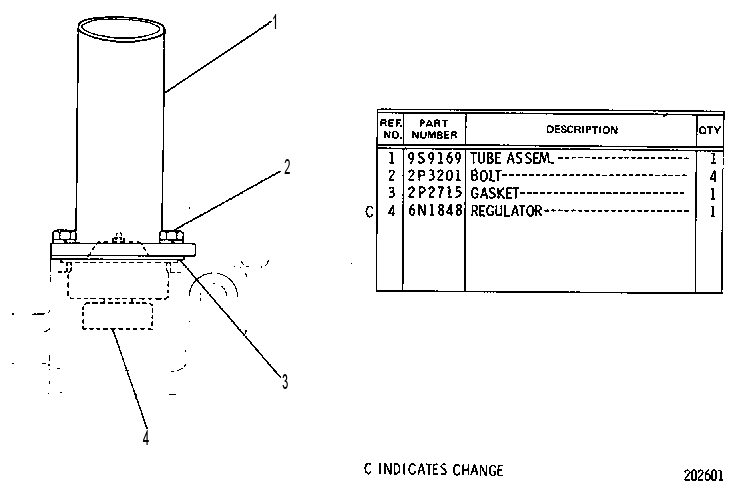 HOUSING AND REGULATOR 2P8178 CAT