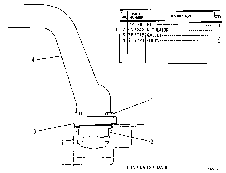 HOUSING AND REGULATOR GROUP 2P8166 CAT