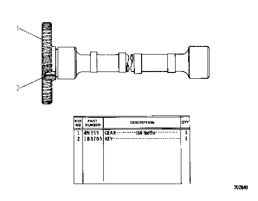 CAMSHAFT ASSEMBLY 4N6598 CAT