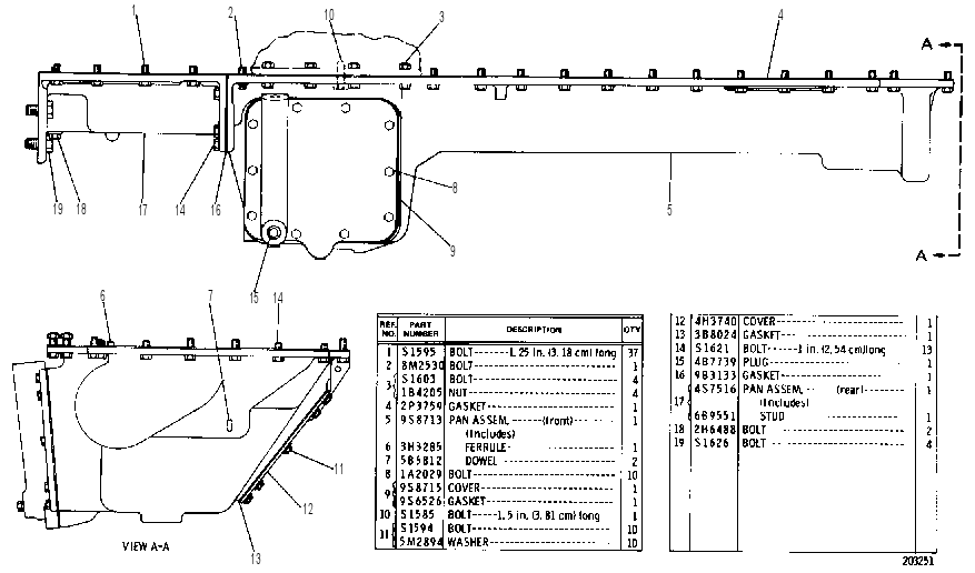 Поддон масляный 4N9877 CAT