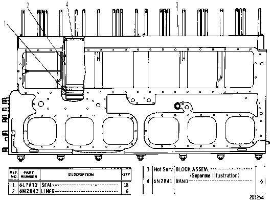 CYLINDER BLOCK GROUP 4N9873 CAT