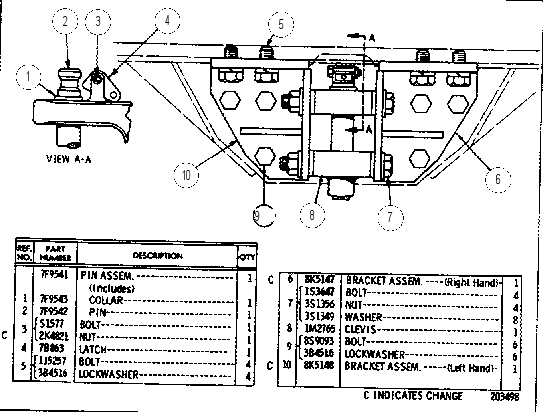 DRAWBAR GROUP 7S8173 CAT