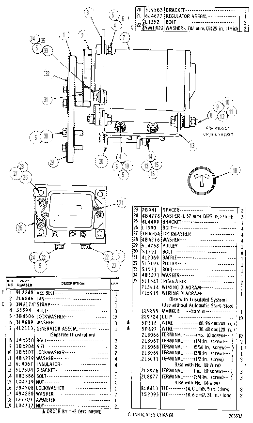 GENERATOR GROUP 6L9412 CAT