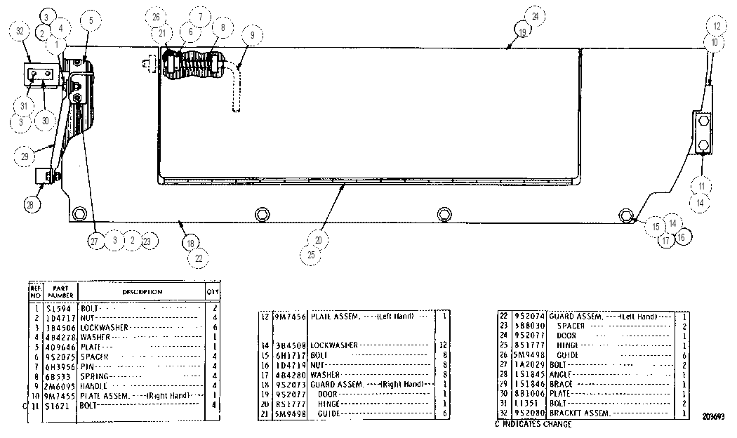 BRUSH GUARD GROUP 9S2078 CAT
