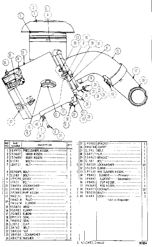 AIR CLEANER 1P7880 CAT