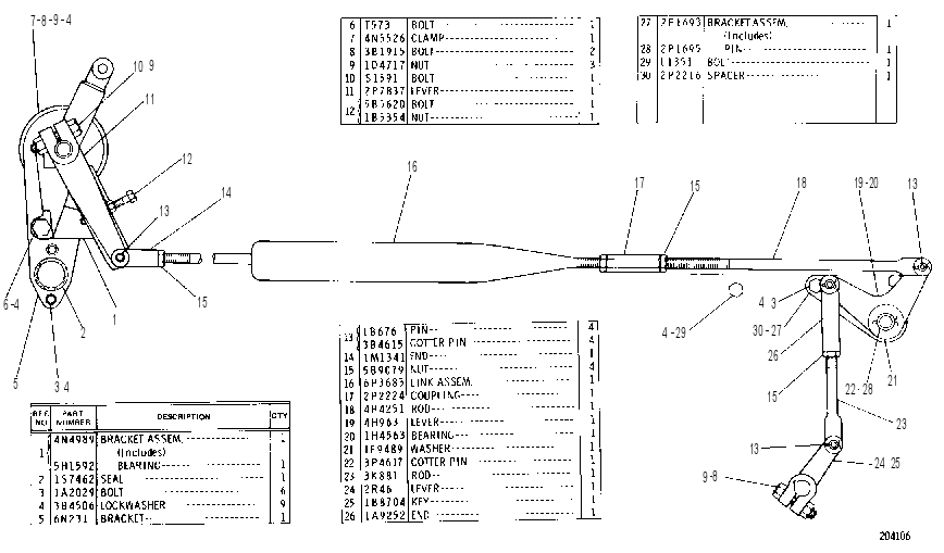 GOVERNOR AND DECELERATOR CONTROL GROUP 4N4732 CAT